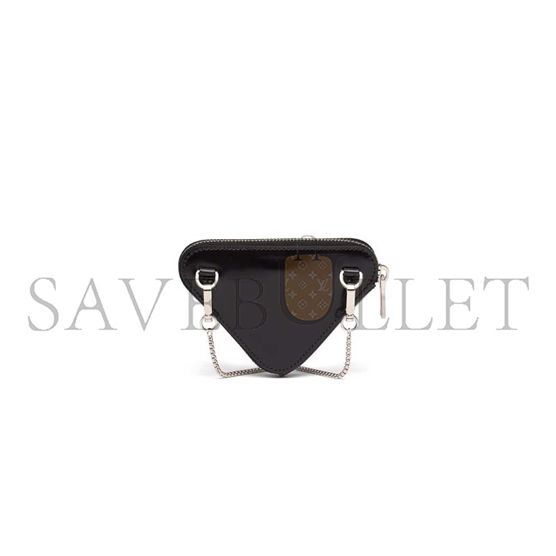 PRADA GLOSSY LEATHER MINI CLUTCH 1NR005  (13*9*2cm)